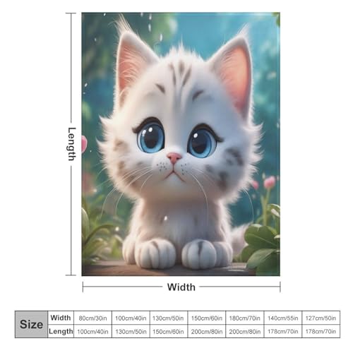 Couverture peluche lavable machine chat plaid chaud et confortable - 6