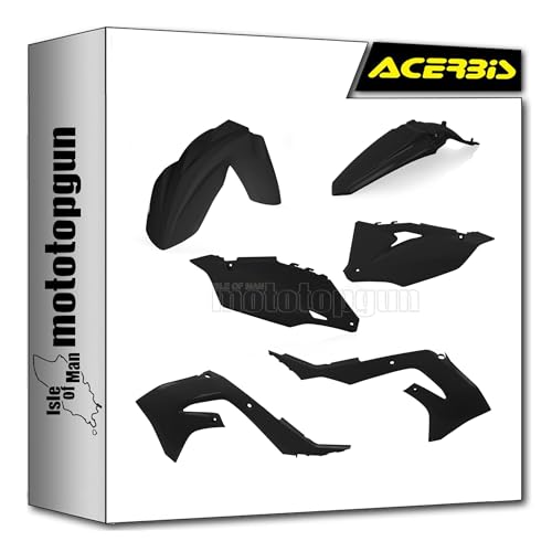 Cache carénage noir Acerbis 0023648.090 pour réparer le plastique de Kawasaki KXF 450