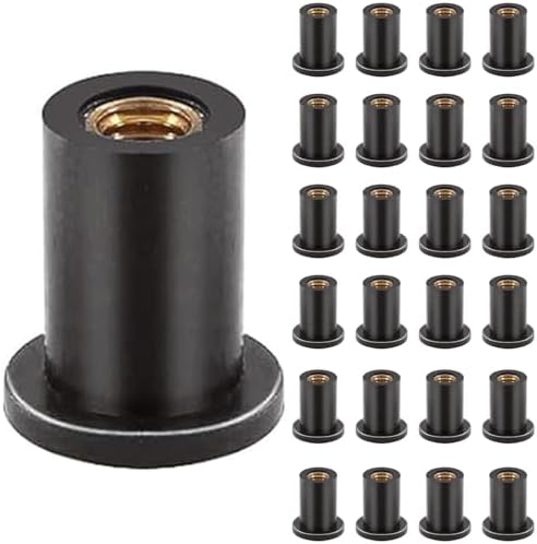 Motorcycle Windscreen Parts M5 Rubber Well Nuts Windshield Bolts - M5