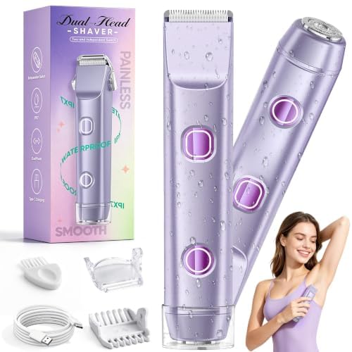 Bikini Trimmer for Women with Dual Ceramic Blades