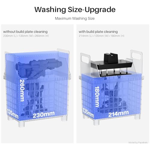 Image of ELEGOO Mercury Plus 3.0 Wash and Cure Station for Resin 3D Prints - 7.5L Capacity, Dual Cleaning Modes, 360 UV Curing, Compatible with 10 inch Build Plates, Anti-UV Cover, Touchscreen Control