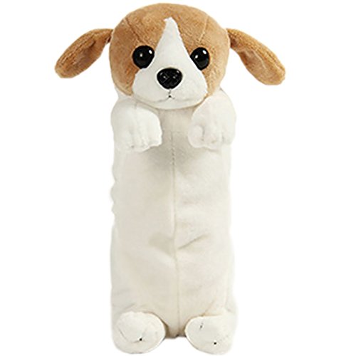 Haodou Estuche de lápices Plush Bolsa de almacenamiento con cremallera linda Estuche de papelería para bolígrafos Estuche plumas de maquillaje Gadgets para niñas adolescentes Estudiantes niños