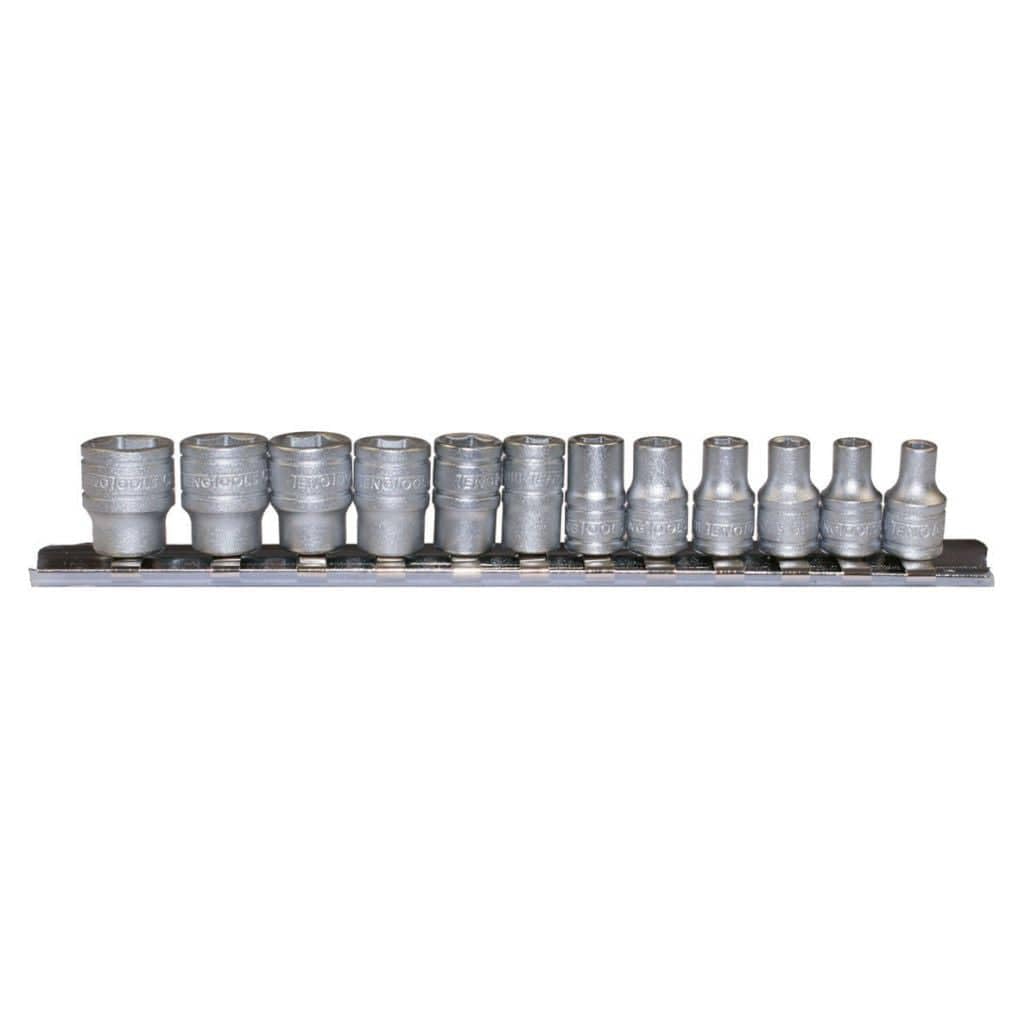 Mehr 1/4 Dr Sockets Regular 6Pt Set-12 Qty 1 Set Teng Tools from B&Q