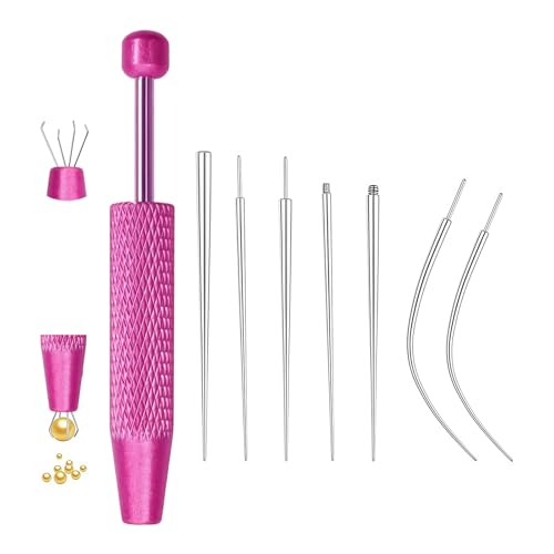 AstraGlam Juego de 8 Pinzas para Piercing, Inserción Taper de 16G 18G, Herramienta para Abrir y Cambiar Piercing, Accesorios para Oreja y Nariz