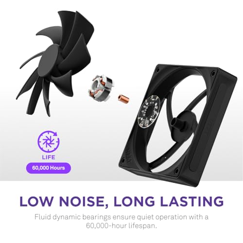 Image of F120Q - 120mm Quiet Airflow Fans - Single - Black