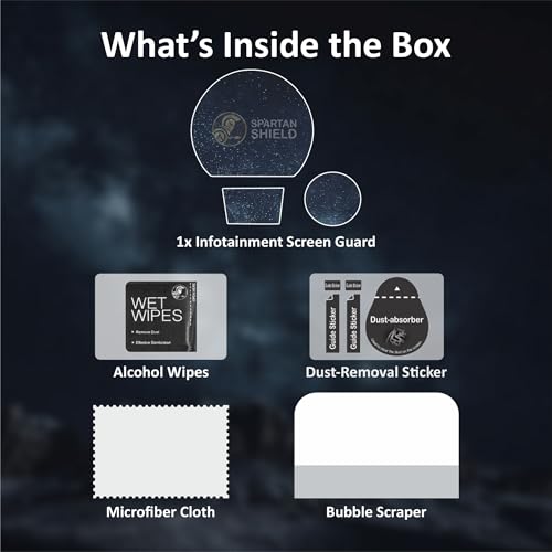 Image of Spartan Shield Screen Protector For ROYAL ENFIELD CLASSIC 350 [with Tripper Navigation Screen] - 4 inch Instrument Cluster Guard | Classic350 TFT Display Cluster Accessory 2024 [Not Tempered Glass]