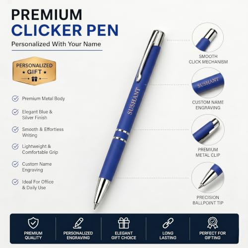 Image of Personalized Diary Gift Set with Bottle & Pen Blue | 3-in-1 | Custom name notebook, steel bottle and pen combo for employees, corporate gifting, office, men and women.