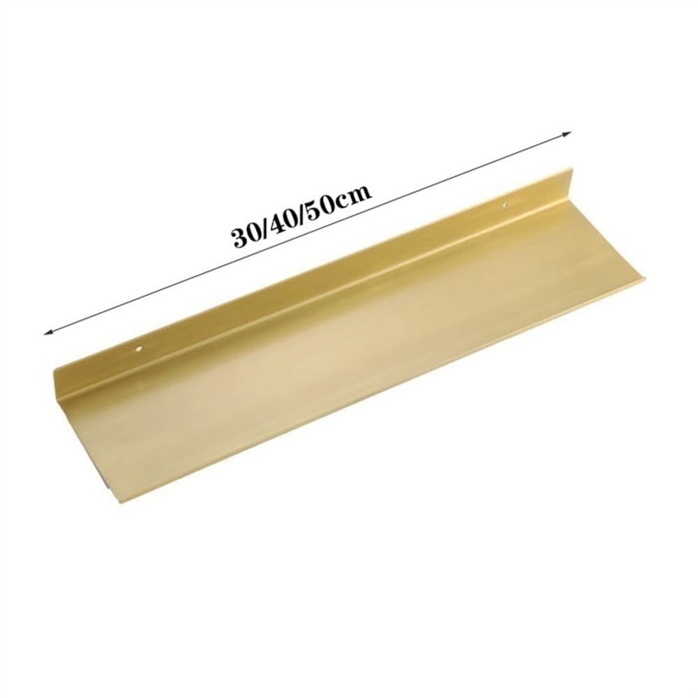 Conveniente estante de ducha flotante, estante decorativo de pared de aluminio, estantes de ducha de metal modernos montados en la pared (blanco, 30 cm)