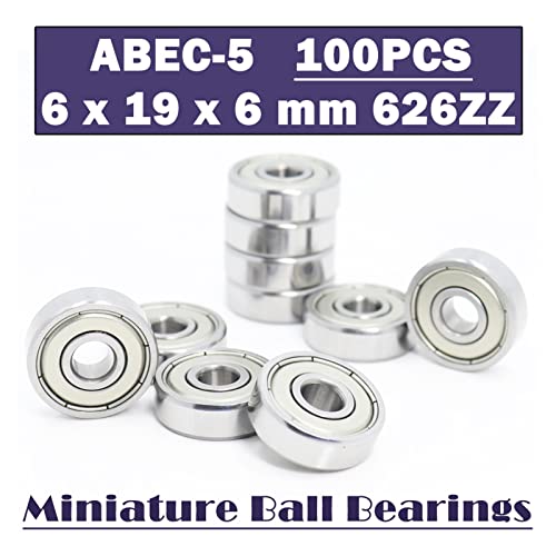 Rodamientos 626ZZ de bolas en miniatura ABEC-5 6x19x6mm para ejes de bicicleta pack 2