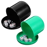 Tasse à dés - livrée avec 25 dés, jeu amusant professionnel pour vous, tasse à dés