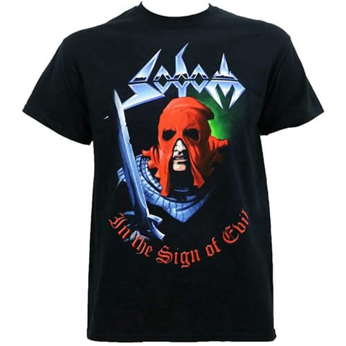 Sweetrip Authentic Sodom Band in The Sign of Evil Thrash Metal T ShirtNew Black XXL