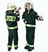 Produktbild FASCHING 11319 Kinder- Kostüm Feuerwehrmann schwarz 2tlg., Feuerwehr: Größe: 104