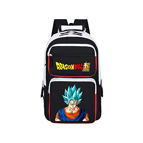 Mochila Anime Dragon Ball Japones Escolar Portatil Hombre Mujer Casual Grande Negra Laptop