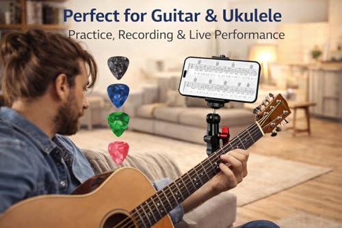 Guitar Phone Holder with 5 Picks - 54% Off $5.99
