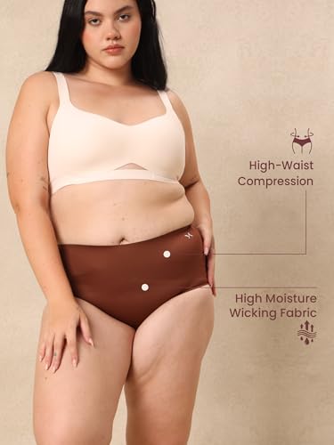 Image of Krvvy All-Day Control Tummy Tucker Shaper for Women | Seamless High-Waist Shapewear with Targeted Belly Fat Compression | Super Stretch Fabric | Lightweight,Odourless & Comfort for Upto 12 Hrs
