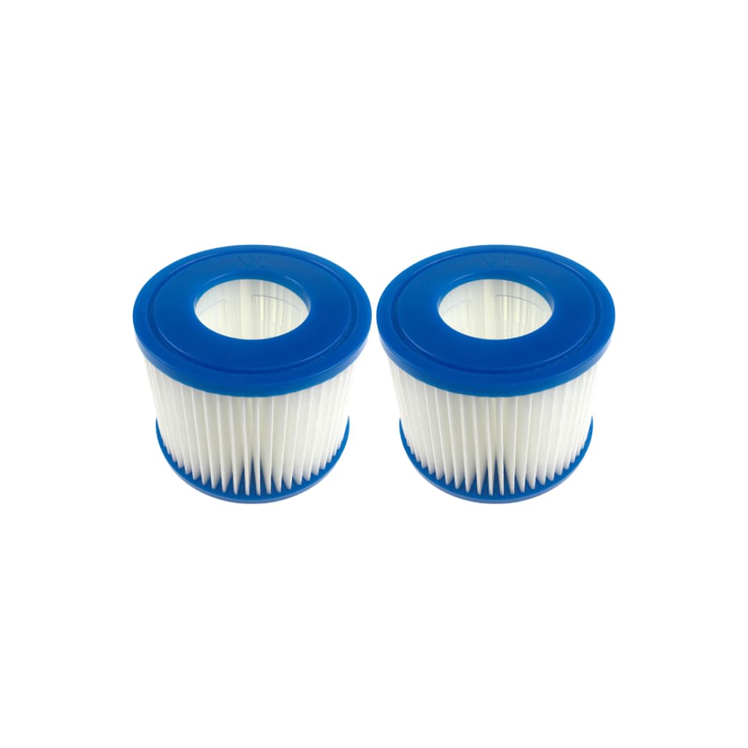 Malaka Filter for Inflatable Spa Size I Size II, Size iii, Size VI filter Compatible Filter (2, Size VI) Size VI: φ10 * H8 cm, Inner φ5.2 cm, 2-Pack