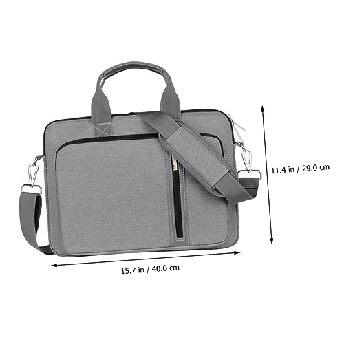 Bolso de mano para laptop con doble zipper y relleno a prueba de golpes miniatura 5