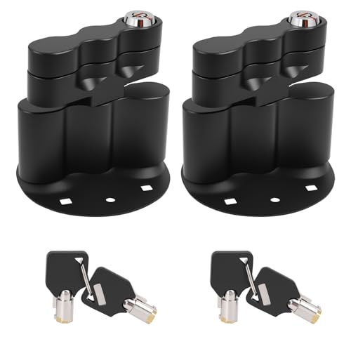 KZDAZ RX-LOX-PM Pack Mount Lock with Keys Fit for Rotopax Standard Gallon Fuel Pack Water Container Gas Can Mounts Storage Box - with Same Keys Convenience and Avoidance of Loss (2 Packs)