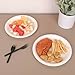 Aricsen 50 Pack 10 Inch Compostable Disposable Round Paper Plates, Natural White Biodegradable Sugarcane Bagasse PFAS-Free Eco-Friendly Dinner Plates for Party Wedding Picnic BBQ (50, 10 INCH) 7