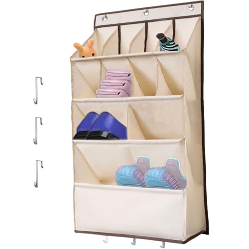 Schuhorganizer Hängend Garderoben-Organizer Mit 3/4/6 Fächern Zum Aufhängen – Faltbar, Aus Stoff, Für Kleidung & Schuhe Organizer Hosen