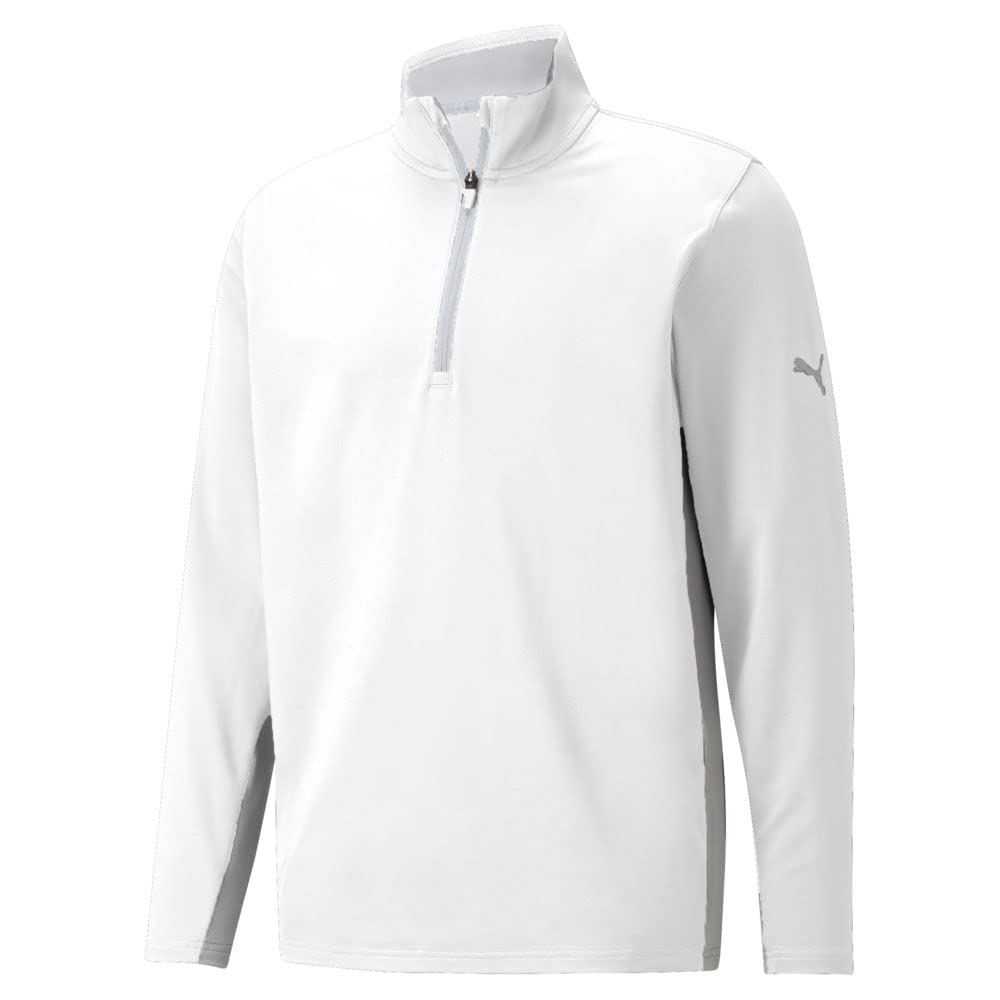 PUMA GOLF Men's Gamer 1/4 Zip Bright White Large