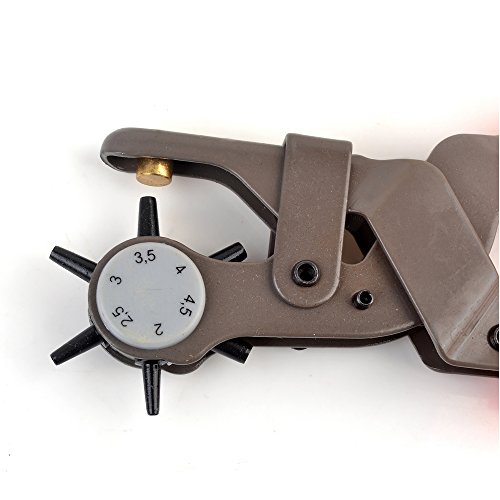Ezthings® Professional Leather-Craft Punching Tool Revolving Punch Pliers Belt Leather Hole Puncher #TOP3