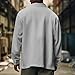 Early Mens Clothes, Casual Button Up Corduroy Jackets Long Sleeve Fashion Stylish Lightweight Shirt Jacket (6XL, Gray)