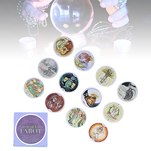QIRG Mazzo di Carte dei Tarocchi, 78pcs Circle of