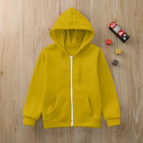 Boys Zip Up Hoodie Kids Fashion Oversized Long Sleeve Sweatshirt Jacket with Pockets 3-12 Years2