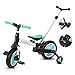 OLYSPM 5 en 1 Tricycle Vélo Enfant Tricycle Vélo Draisienne,avec Putter,Corps agrandi,Tricycle Pliable Enfant,Tricycle pour Bébé 1-6 Ans Vélo sans Pédale