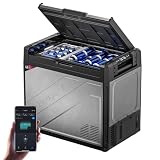 BougeRV 12V Refrigerator Rocky V3.0 81QT, -4°F~68°F, Dual Zone Car Freezer