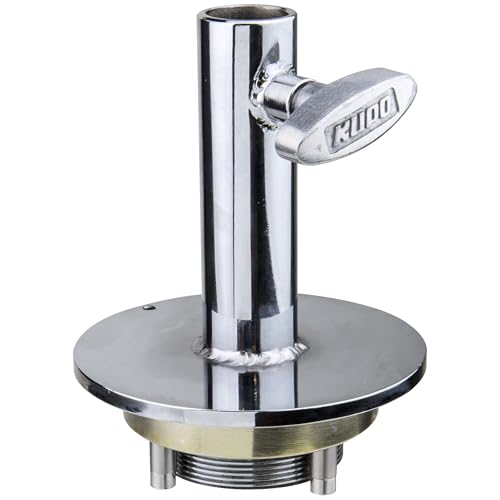 Image of Kupo Mitchell Mounting Plate, Chrome Plated Steel Round Plate with 1-1 /8 inch Junior Receiver for Professional Camera and Lighting Support Systems (KG009012)