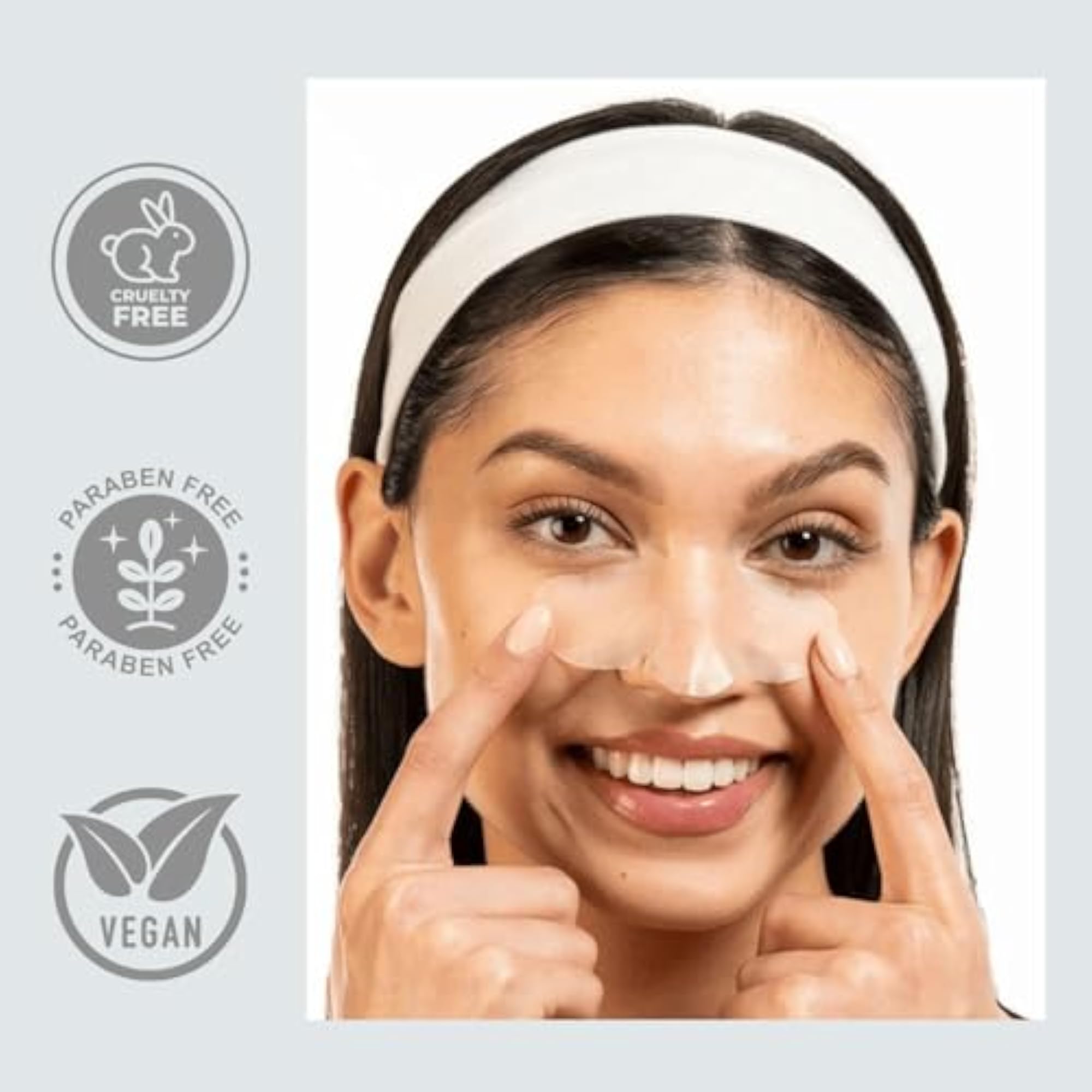 Charcoal Nose Pore Strips (10 Strips) for Blackhead Removal