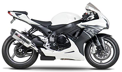 Yoshimura R-77 Slip-On Exhaust (Street/Stainless Steel With Carbon Fiber End Cap) Compatible With 11-18 Suzuki Gsxr600 #TOP1