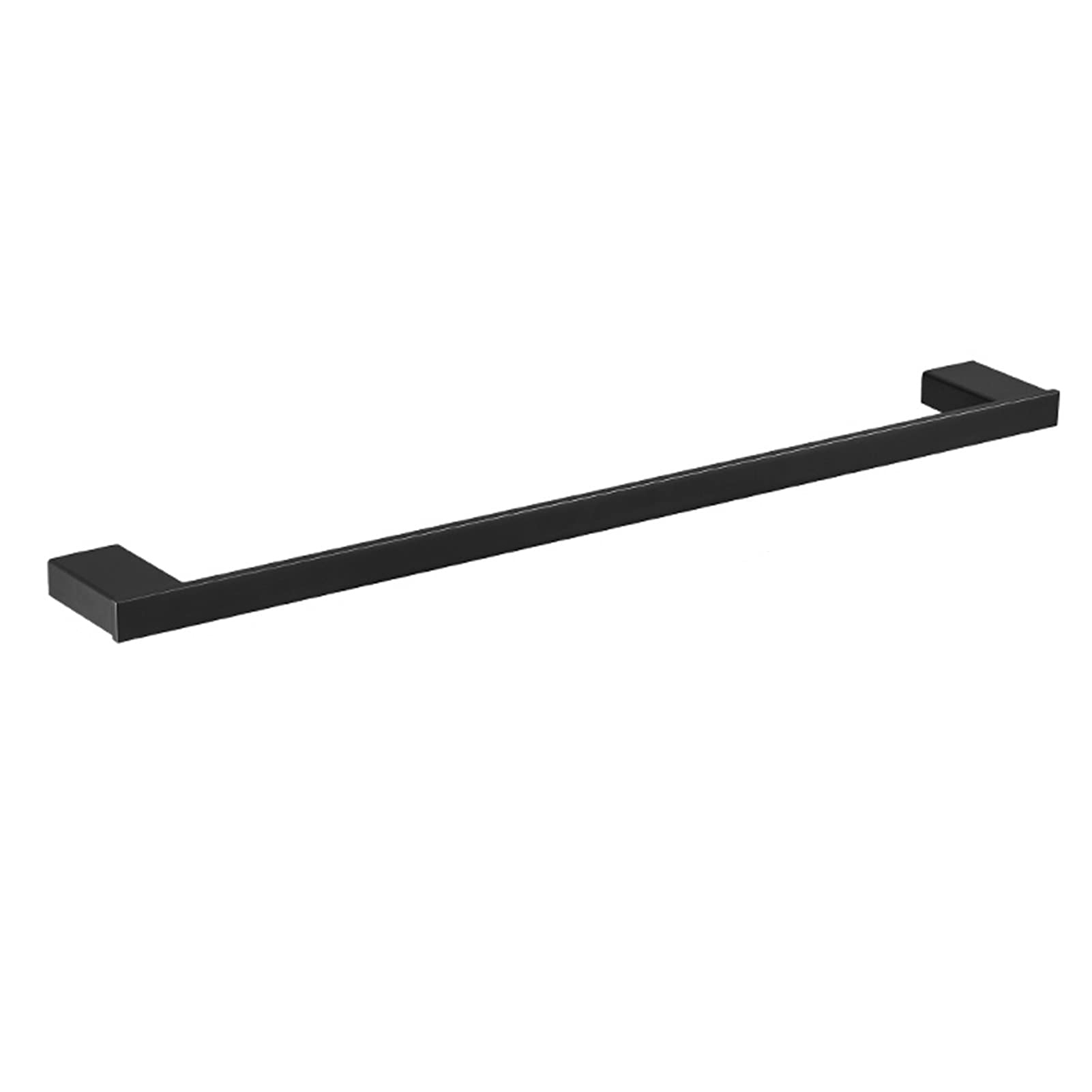 LMYSXAOZ Black Bath Towel Rail Bar, 304 Stainless Steel Single Holder, Wall Mounted Square Rack, for Bathroom Hardware and Kitchen, Screw installation, 40cm-80cm Optional (Size : 70cm)