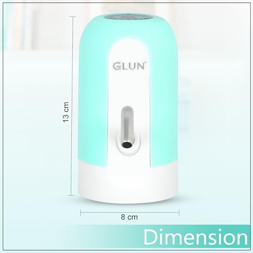 Image of GLUN Portable Beverage Dispenser, Rechargable Type-C USB Port, Pumps Water Upto 5 to 20 Litre Bottle, Premium Colour & Portable Design