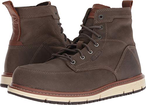 KEEN Utility Men's San Jose 6' Alloy Toe Work Boot, Falcon/Caramel Cafe, 10.5 Medium US