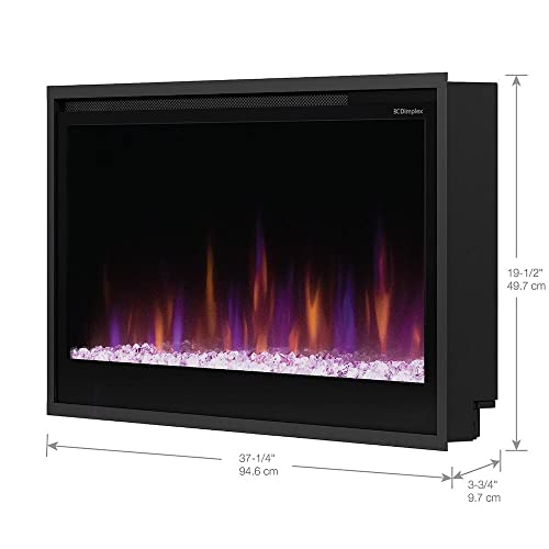 Dimplex 36 Inch Slim Built-In Linear Electric Fireplace | Shallow 4-Inch Depth With Multi-Fire Color Technology, Remote And Acrylic Crystal Ember Bed Included - Sits Flush In Most Home Frames #TOP7