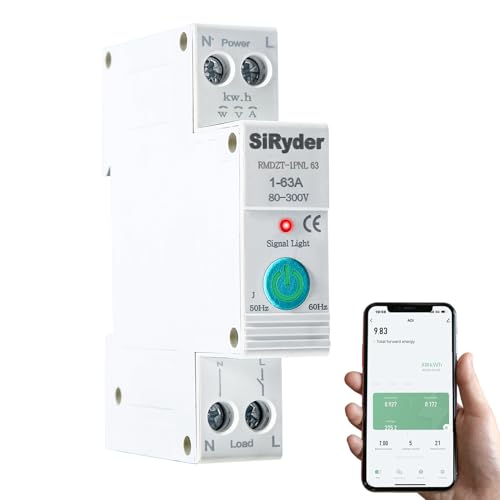 Interruptor Wifi,Interruptor Inteligente 1P 63A Inteligente Monof...