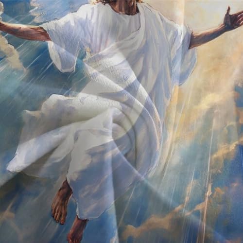 Linge de lit Jésus 3D finition premium microfibre soyeuse 140x200cm