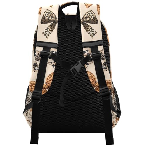 Leopard Bows Pattern Backpacks for Kids School Bag Student Backpack Bookbag For Boys Girls Casual Bag2