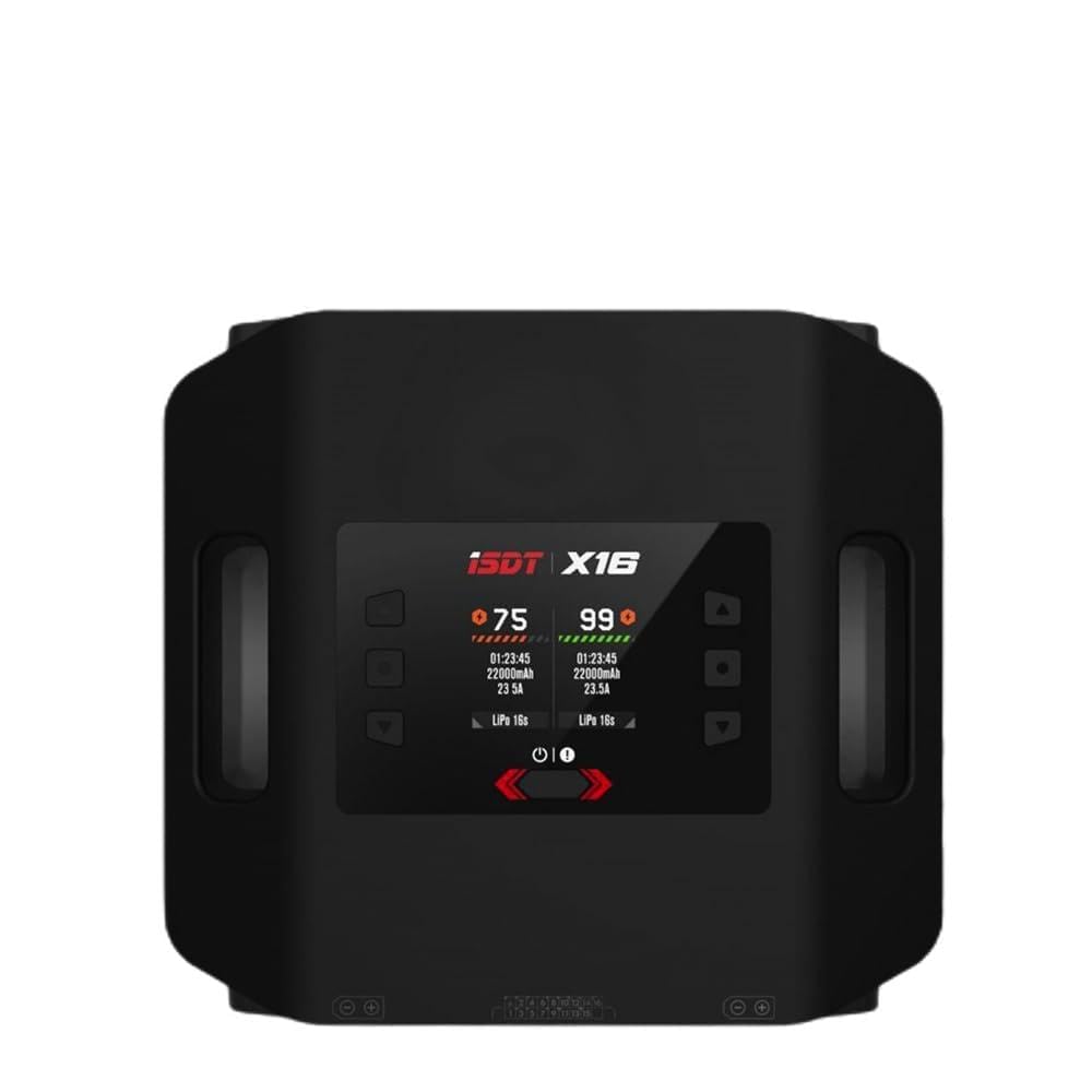 ISDT Cargador Lipo X16, cargador de equilibrio de ciclo de carga y descarga de 1100 W x 2/20 A x 2 canales dual Lipo, cargador rápido para baterías de 2 ~ 16 S LiFe, LiPo, LiHv, ULiHv
