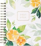 2025-2026 Eccolo Spiral Agenda Planner, Orange Citrus, Weekly & Monthly Pages, 18 Months, Sticker Sheets, Inspirational Quotes (7.75 x 8.75, Hardcover, July 2025 - Dec 2026)