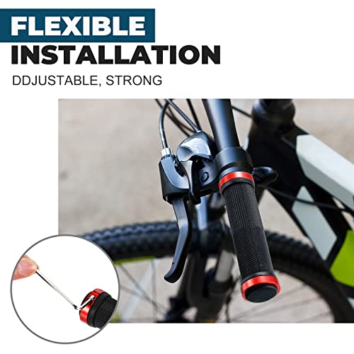 10 Pcs Bike Handlebar Grips, Double Lock Bicycle Handle Bar, For Bmx, Mountain, Mtb, Beach Cruiser, Scooter, Folding Bike, Soft Non Slip Rubber Hand Grip Comfortable #TOP5