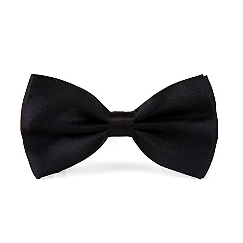 Pajarita y tirantes ajustables para hombre negro miniatura 3