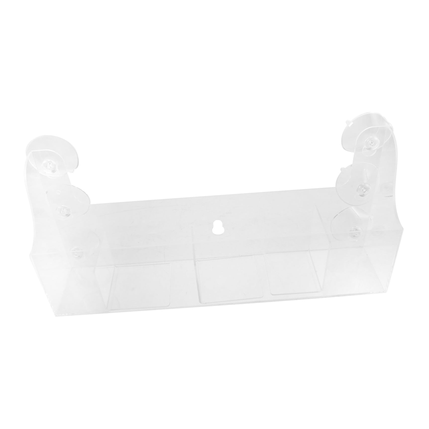 PRETYZOOM Organizador para Nevera con Ventosas Ajustables Separador Transparente de Acrílico para Bebidas Chocolates y Especias Estante Extraíble para Puerta de Frigorífico Almacenamiento