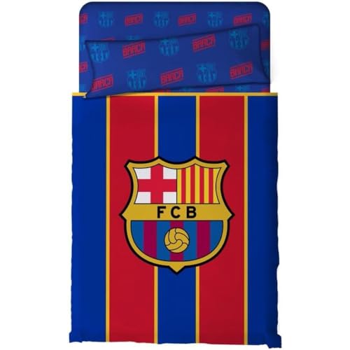 Juego de sábanas FUTBOL CLUB BARCELONA 100% algodón (Cama 105)