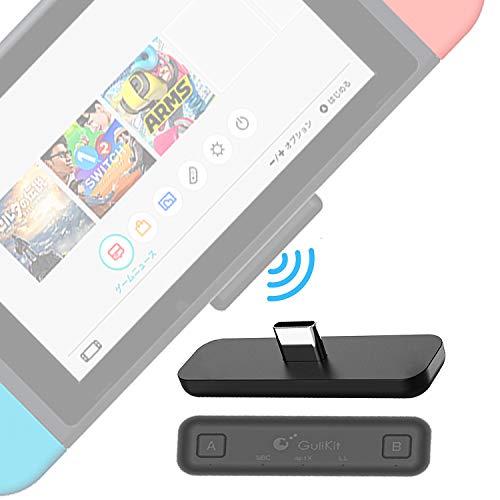 Gulikit Compatible for Nintendo Switch & Switch Lite Bluetooth Adapter, PS4 PC APTX