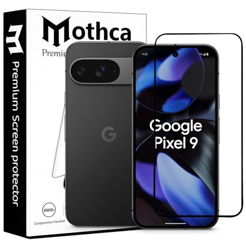 Image of Mothca Military-Grade Gorilla Tempered Glass Compatible with Google Pixel 9 Pro Fold | Black | Full Screen Protection | Scratch Resistant | Easy Installation Kit (Pack of 1)
