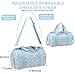 BLUBOON Duffle Bag Girls Kids Cute Gym Bag with Shoes Compartment & Wet Separation Waterproof Sports Overnight Travel Bag